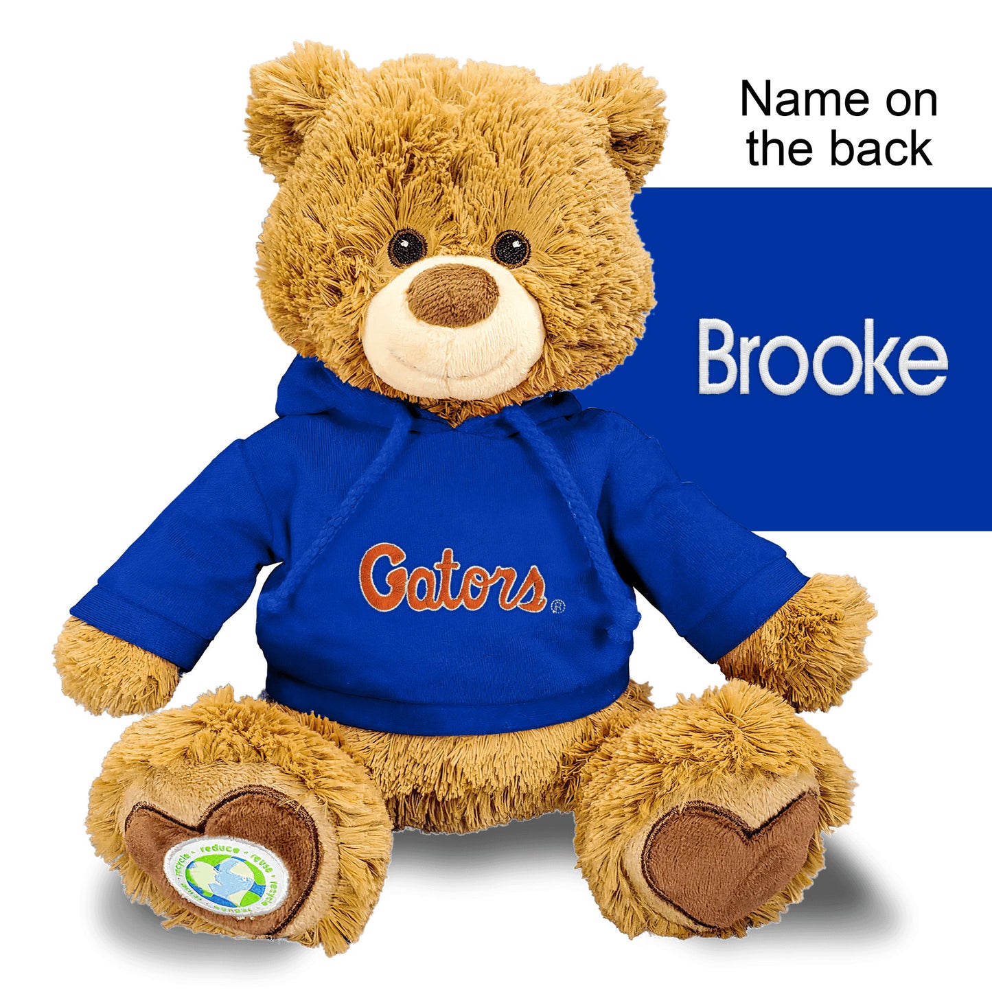 Blue Florida Gators Personalized Plush Polly Bear