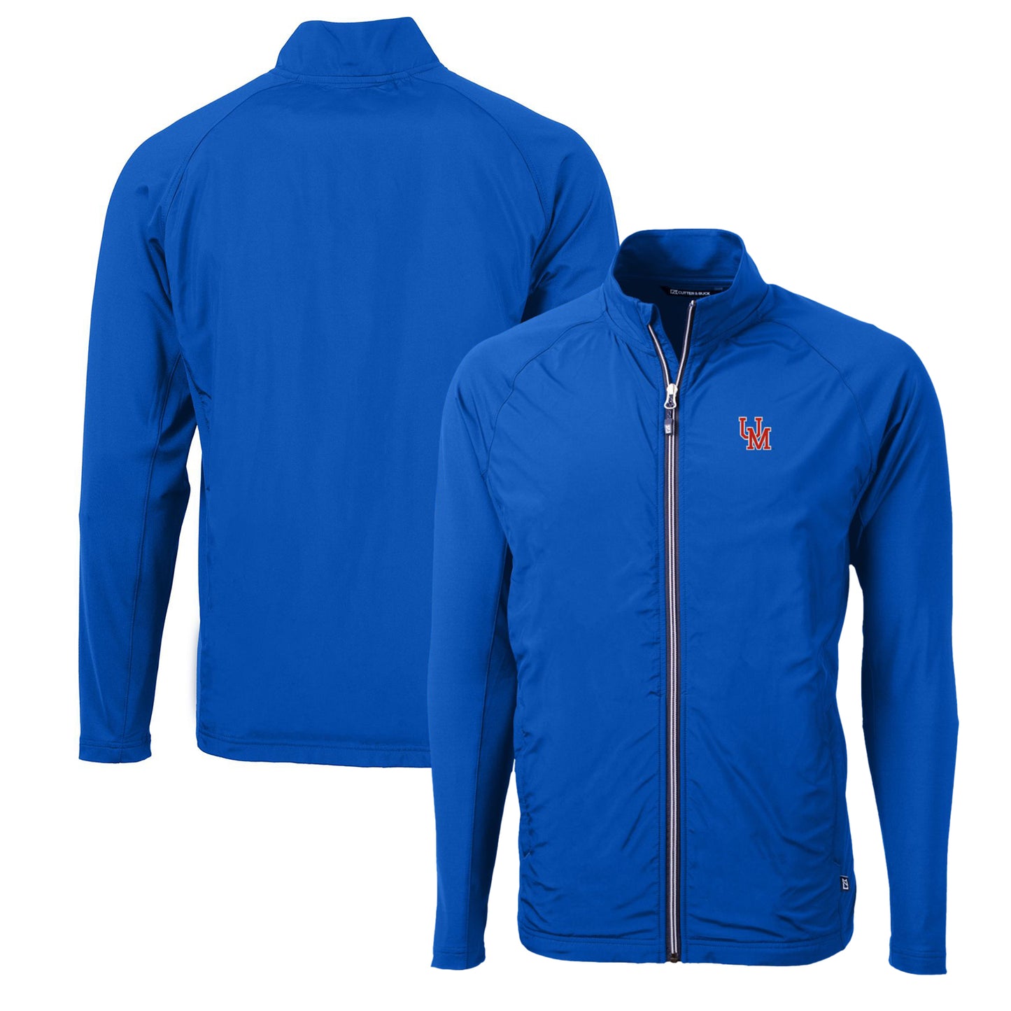 Men's Cutter & Buck Royal Ole Miss Rebels Adapt Eco Knit Hybrid Recycled Full-Zip Jacket