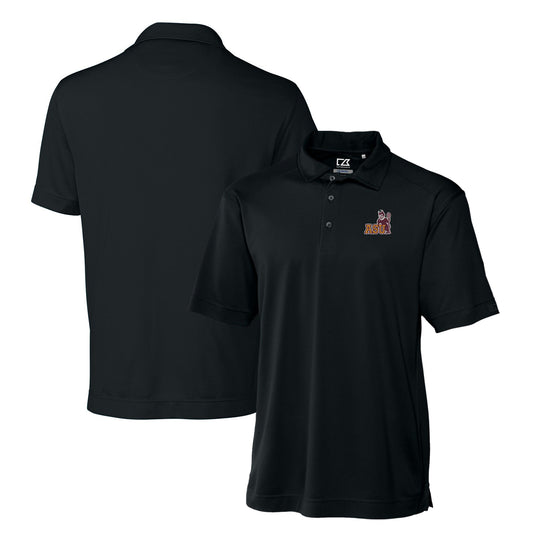 Men's Cutter & Buck Black Arizona State Sun Devils DryTec Genre Textured Solid Polo