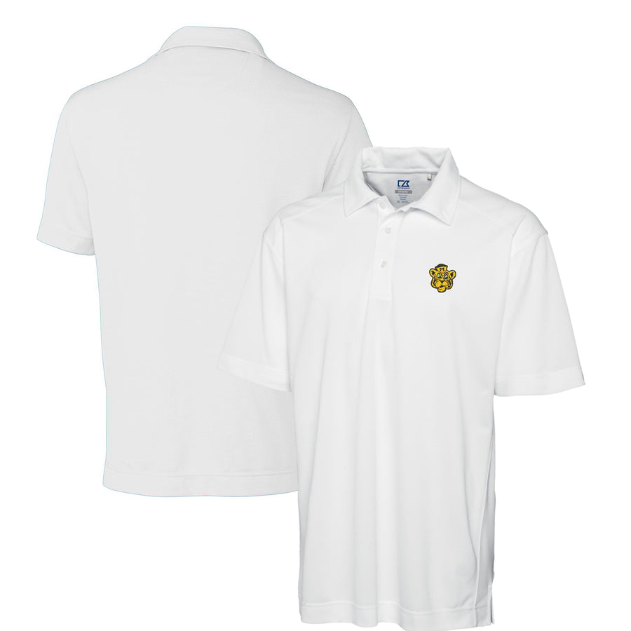 Men's Cutter & Buck White Missouri Tigers DryTec Genre Textured Solid Polo