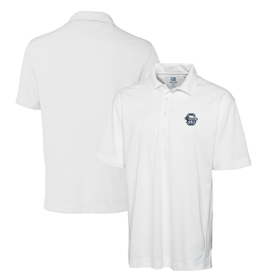 Men's Cutter & Buck White Penn State Nittany Lions DryTec Genre Textured Solid Polo