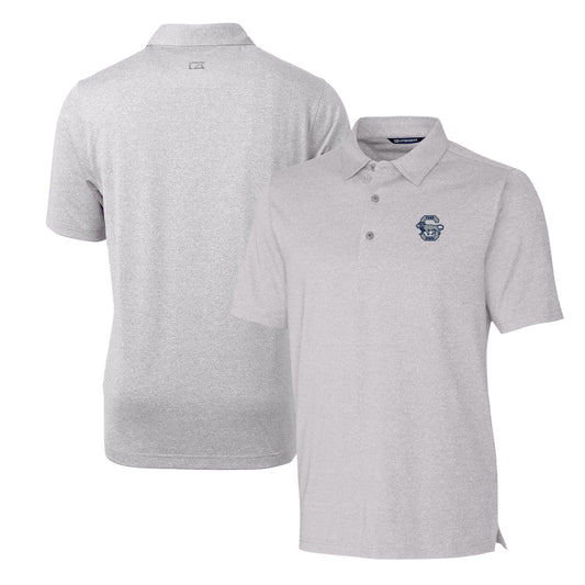 Men's Cutter & Buck Heather Gray Penn State Nittany Lions Forge Stretch Polo