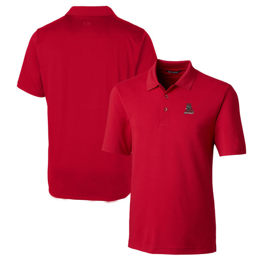 Men's Cutter & Buck Crimson Alabama Crimson Tide Logo Forge Stretch Polo