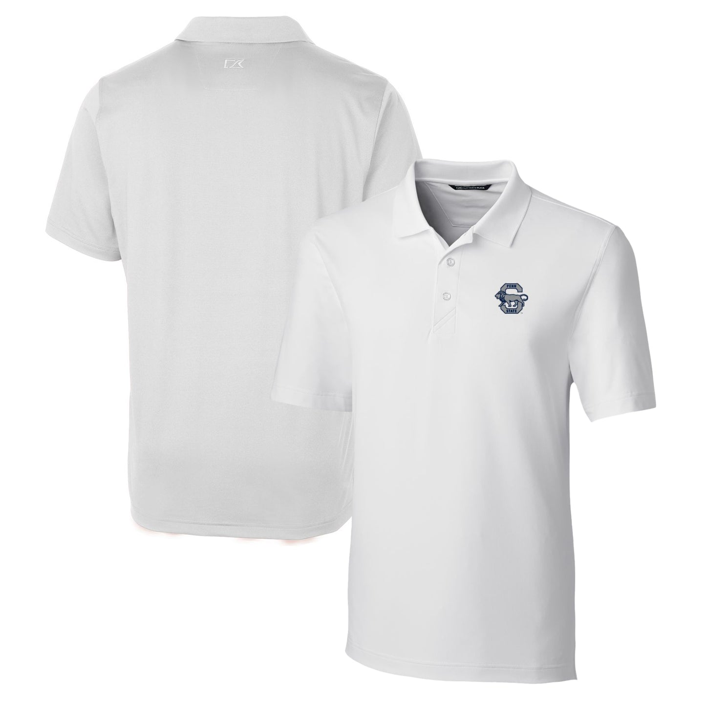 Men's Cutter & Buck White Penn State Nittany Lions Forge Stretch Polo