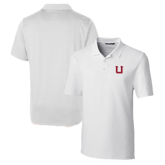 Men's Cutter & Buck White Utah Utes Forge Stretch Polo