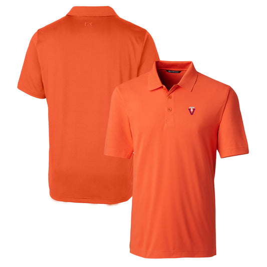 Men's Cutter & Buck Orange Virginia Tech Hokies Forge Stretch Polo