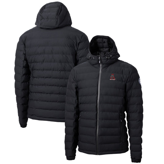 Men's Cutter & Buck Black Alabama Crimson Tide Mission Ridge Repreve Eco Insulated Puffer Full-Zip Jacket