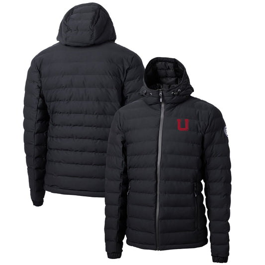 Men's Cutter & Buck Black Utah Utes Mission Ridge Repreve Eco Insulated Puffer Full-Zip Jacket