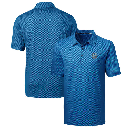 Men's Cutter & Buck Navy Penn State Nittany Lions Primary Team Logo Pike Mini Pennant Polo