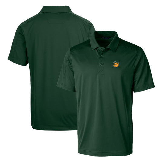 Cutter & Buck Green Baylor Bears Primary Team Logo Prospect Textured Stretch Polo