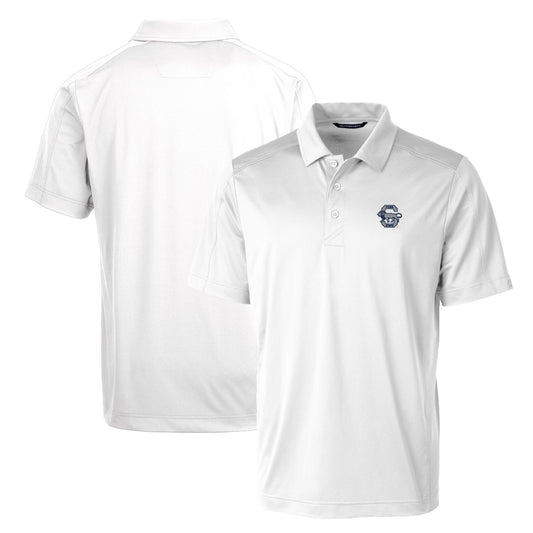 Cutter & Buck White Penn State Nittany Lions Primary Team Logo Prospect Textured Stretch Polo