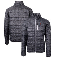 Cutter & Buck Black Alabama Crimson Tide Primary Team Logo Rainier PrimaLoft Eco Insulated Printed Full-Zip Puffer Jacket