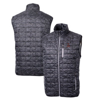 Cutter & Buck Black Alabama Crimson Tide Primary Team Logo Rainier PrimaLoft Eco Insulated Printed Full-Zip Puffer Jacket
