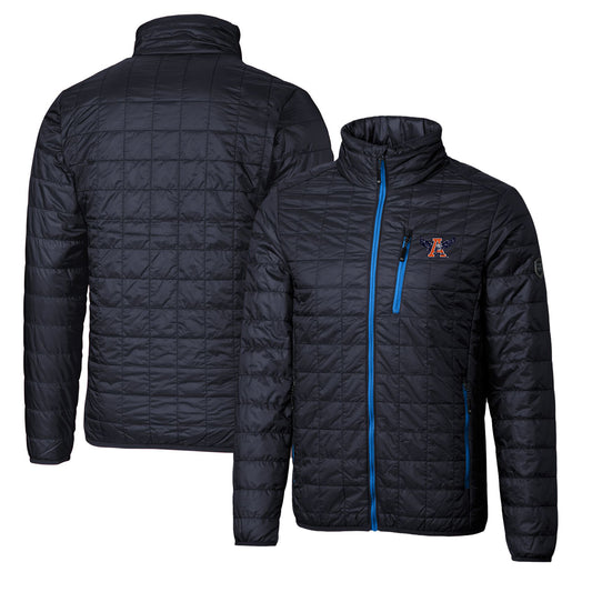 Cutter & Buck Navy Auburn Tigers Primary Team Logo Rainier PrimaLoft Eco Insulated Full-Zip Puffer Jacket