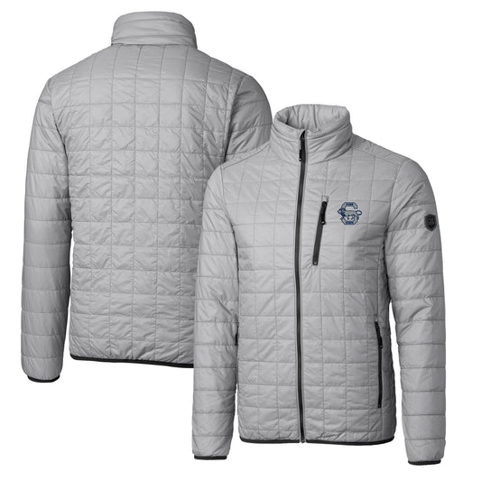 Cutter & Buck Gray Penn State Nittany Lions Primary Team Logo Rainier PrimaLoft Eco Insulated Full-Zip Puffer Jacket