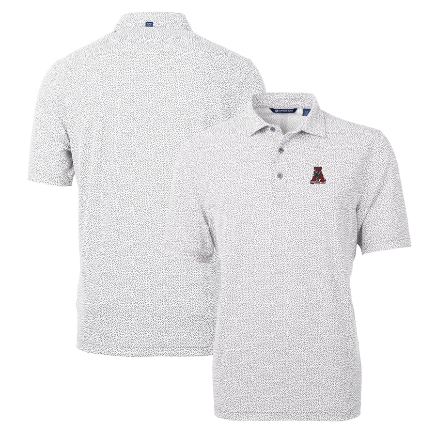 Men's Cutter & Buck Gray Alabama Crimson Tide Virtue Eco Pique Botanical Recycled Polo