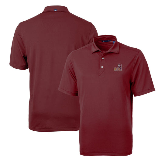 Men's Cutter & Buck Maroon Arizona State Sun Devils Team Logo Virtue Eco Pique Recycled Polo