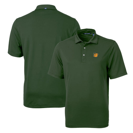 Men's Cutter & Buck Green Baylor Bears Team Logo Virtue Eco Pique Recycled Polo