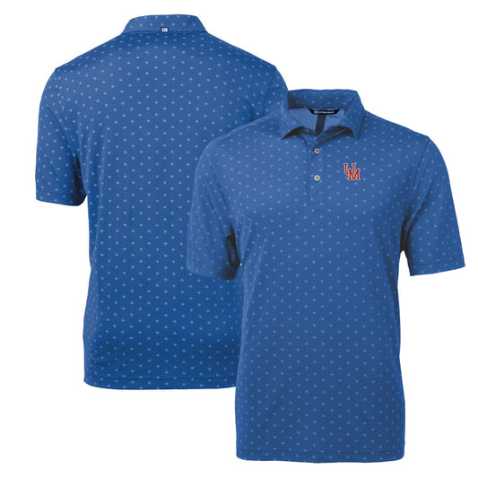 Men's Cutter & Buck Blue Ole Miss Rebels Virtue Eco Pique Tile Recycled Polo