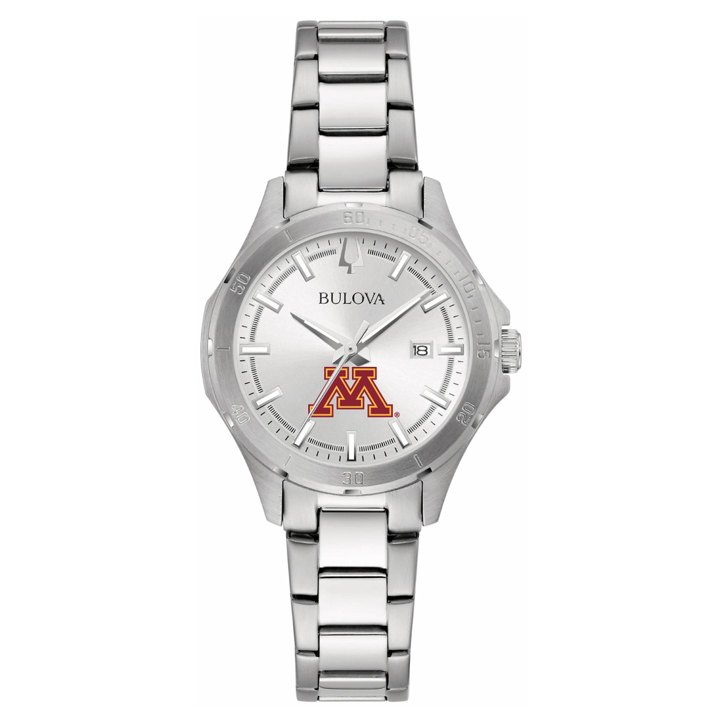 Women's Bulova Silver Minnesota Golden Gophers