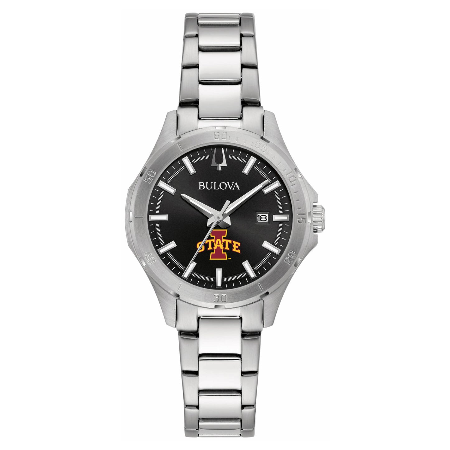 Women's Bulova Black Iowa State Cyclones Stainless Steel Sport Classic Watch