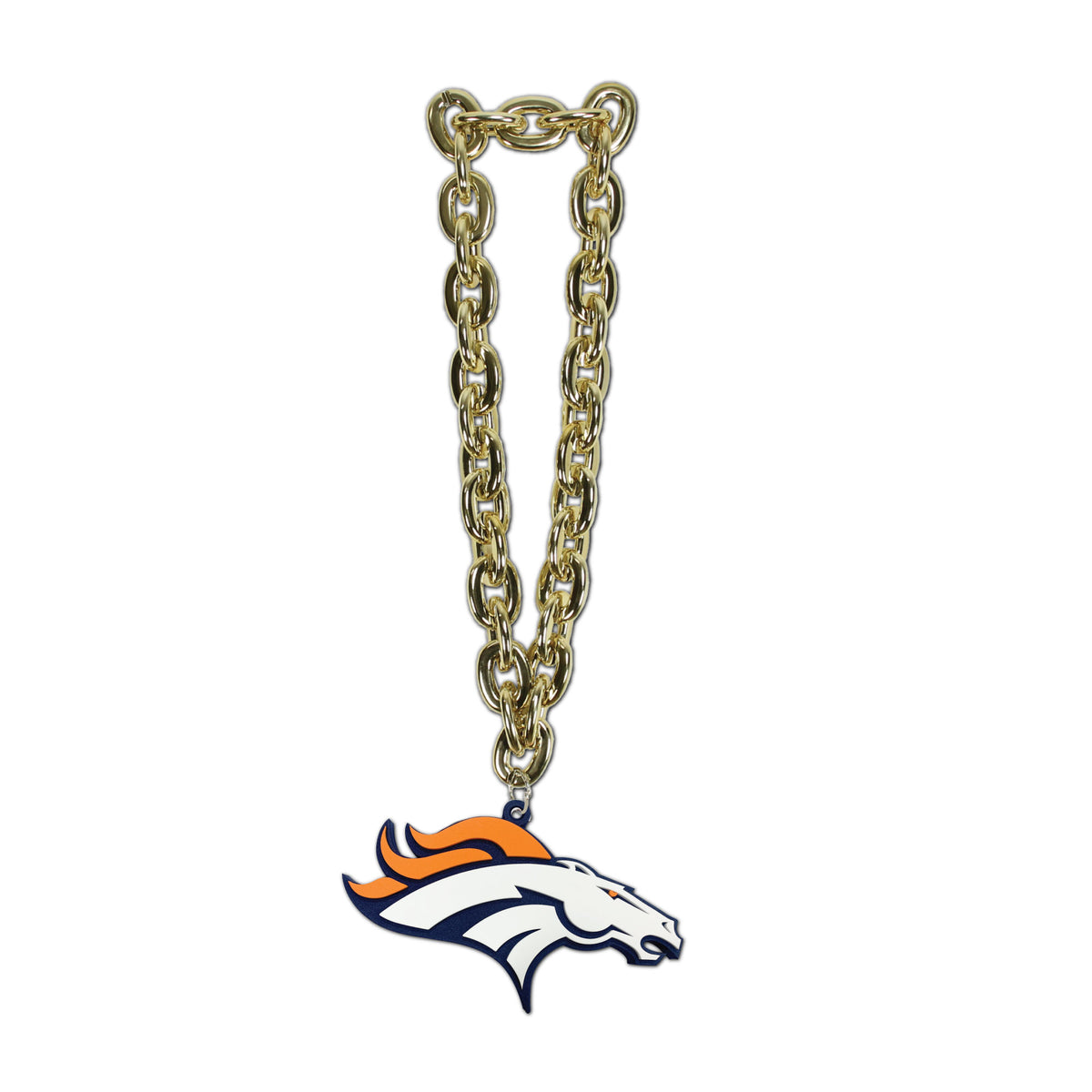 Denver Broncos Oversized Superfan Chain Necklace