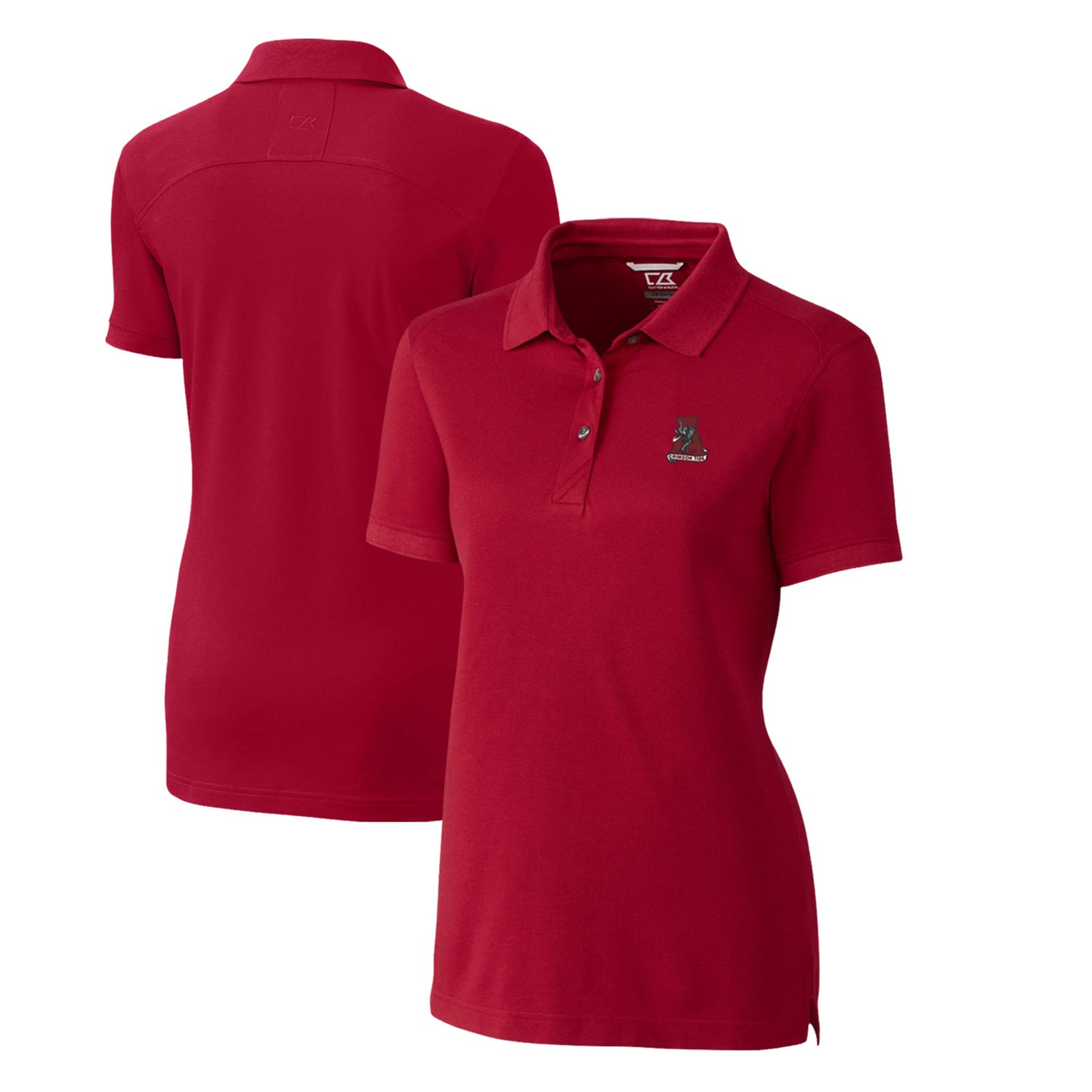 Women's Cutter & Buck Crimson Alabama Crimson Tide Advantage Tri-Blend Pique Polo