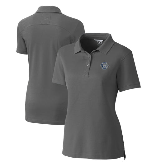 Women's Cutter & Buck Steel Penn State Nittany Lions Advantage Tri-Blend Pique Polo