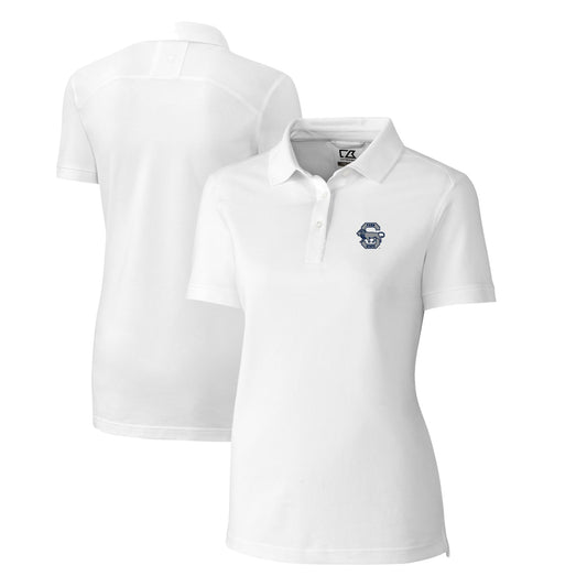 Women's Cutter & Buck White Penn State Nittany Lions Advantage Tri-Blend Pique Polo