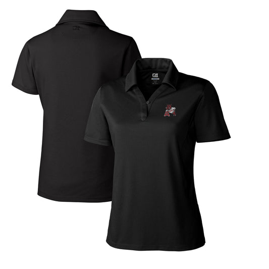 Women's Cutter & Buck Black Arkansas Razorbacks CB DryTec Genre Textured Solid Polo