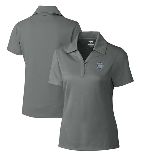 Women's Cutter & Buck Steel Penn State Nittany Lions CB DryTec Genre Textured Solid Polo