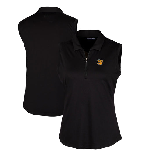 Women's Cutter & Buck Black Baylor Bears Forge Stretch Sleeveless Polo