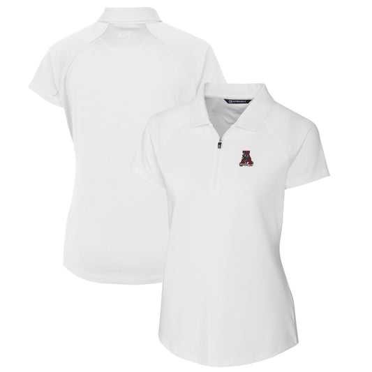 Women's Cutter & Buck White Alabama Crimson Tide Forge Stretch Polo