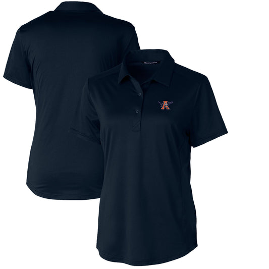 Women's Cutter & Buck Navy Auburn Tigers Vault Prospect Textured Stretch Polo