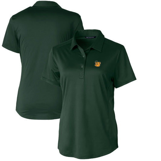 Women's Cutter & Buck Green Baylor Bears Vault Prospect Textured Stretch Polo