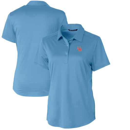 Women's Cutter & Buck Powder Blue Ole Miss Rebels Vault Prospect Textured Stretch Polo