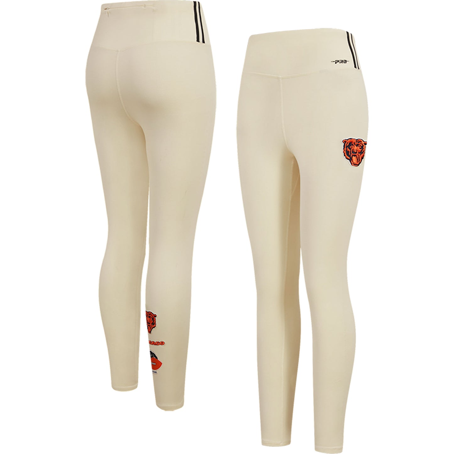 Women's Pro Standard Cream Chicago Bears Retro Classic Jersey Leggings