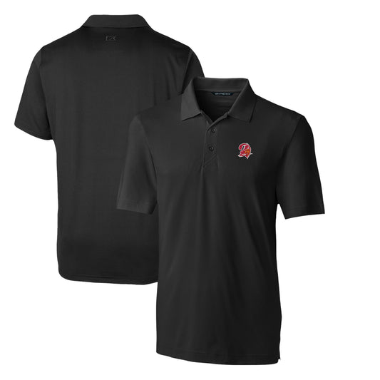 Men's Cutter & Buck Black Tampa Bay Buccaneers Throwback Logo Big & Tall Forge Stretch Polo