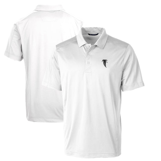 Men's Cutter & Buck White Atlanta Falcons Throwback Logo Big & Tall Prospect Textured Stretch Polo