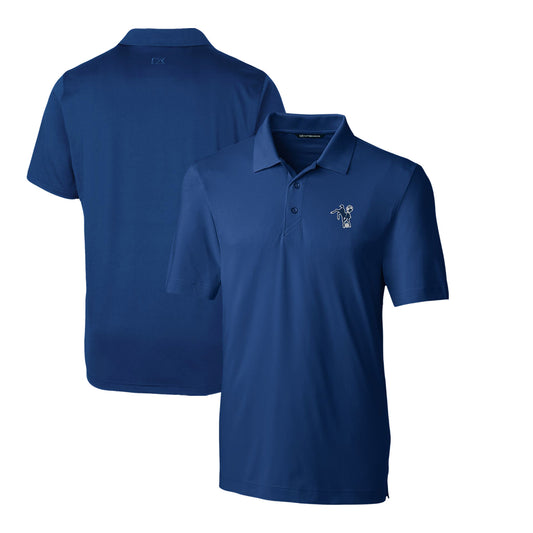 Men's Cutter & Buck Royal Indianapolis Colts Throwback Logo Forge Stretch Polo