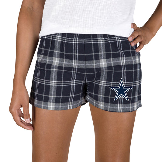 Women's Concepts Sport Navy Dallas Cowboys Ultimate Flannel Shorts