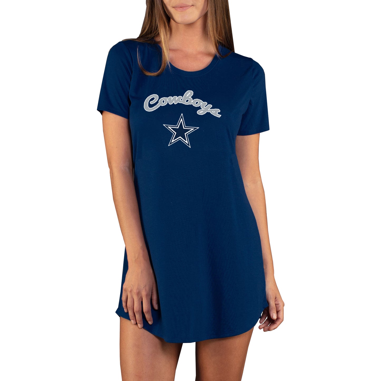 Women's Concepts Sport Navy Dallas Cowboys Marathon Knit Nightshirt