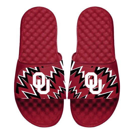 Men's ISlide Crimson Oklahoma Sooners High Energy Slide Sandals