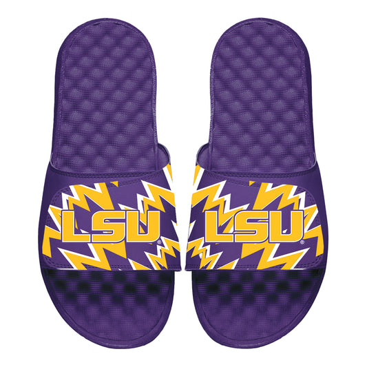 Men's ISlide Purple LSU Tigers High Energy Slide Sandals