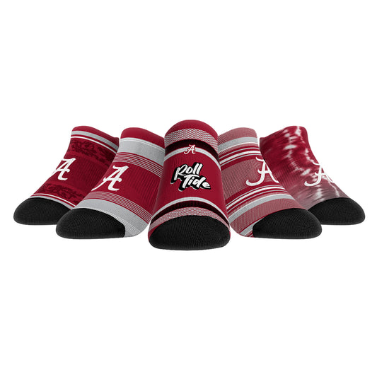 Youth Rock Em Socks Alabama Crimson Tide Super Fan Five-Pack Low-Cut Socks Set