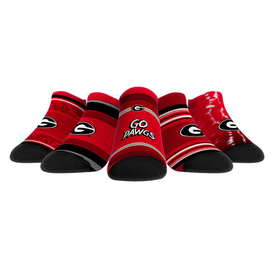 Youth Rock Em Socks Georgia Bulldogs Super Fan Five-Pack Low-Cut Socks Set