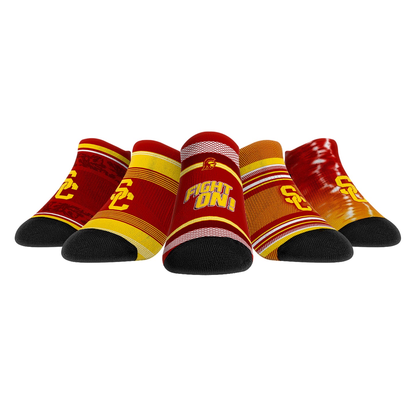 Youth Rock Em Socks USC Trojans Super Fan Five-Pack Low-Cut Socks Set