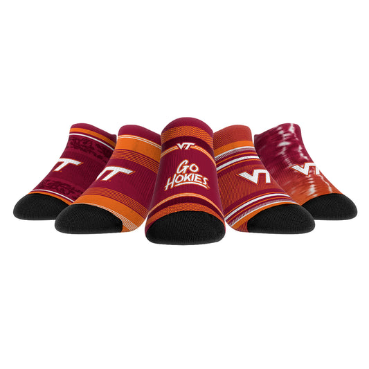 Youth Rock Em Socks Virginia Tech Hokies Super Fan Five-Pack Low-Cut Socks Set