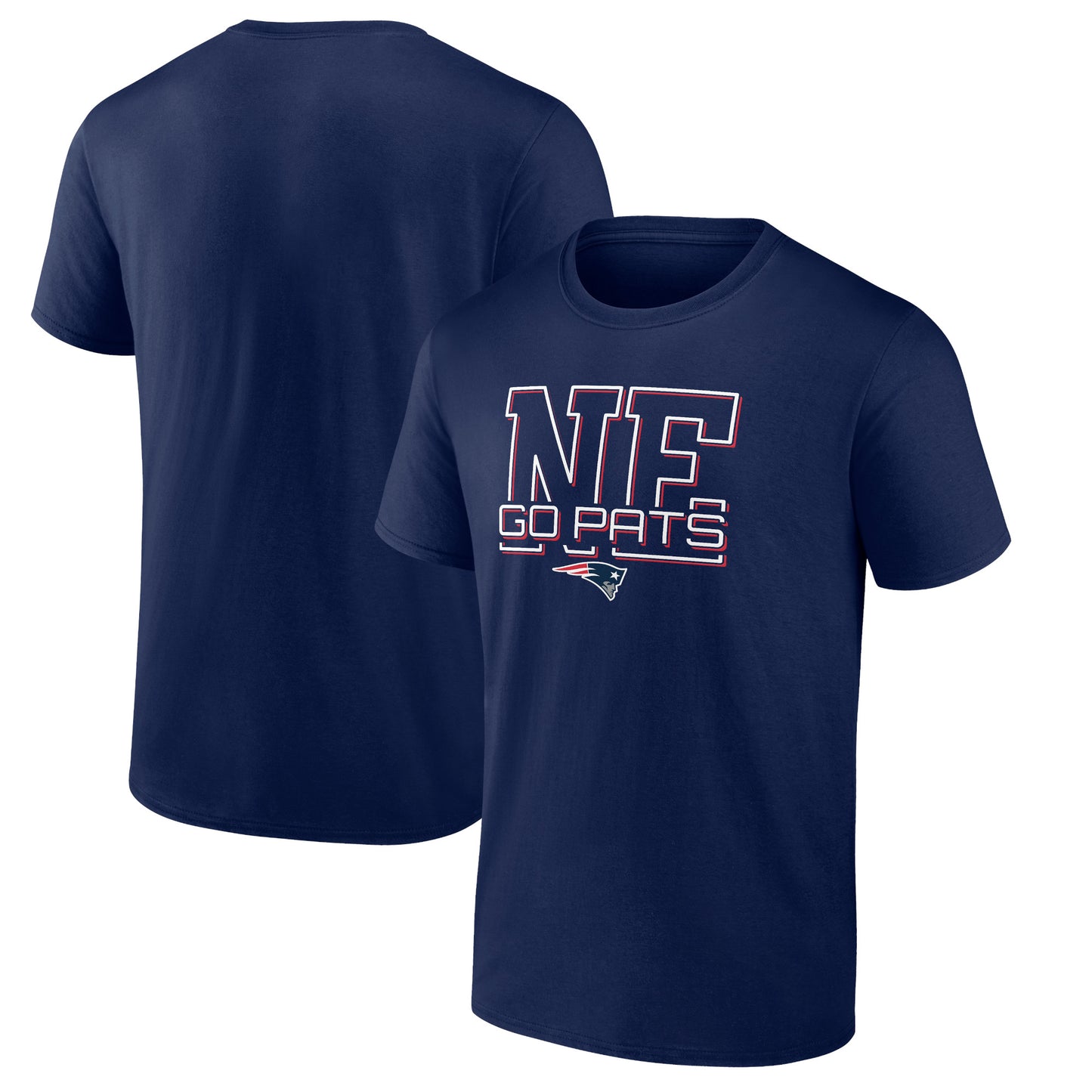 Men's Navy New England Patriots Route Runner T-Shirt