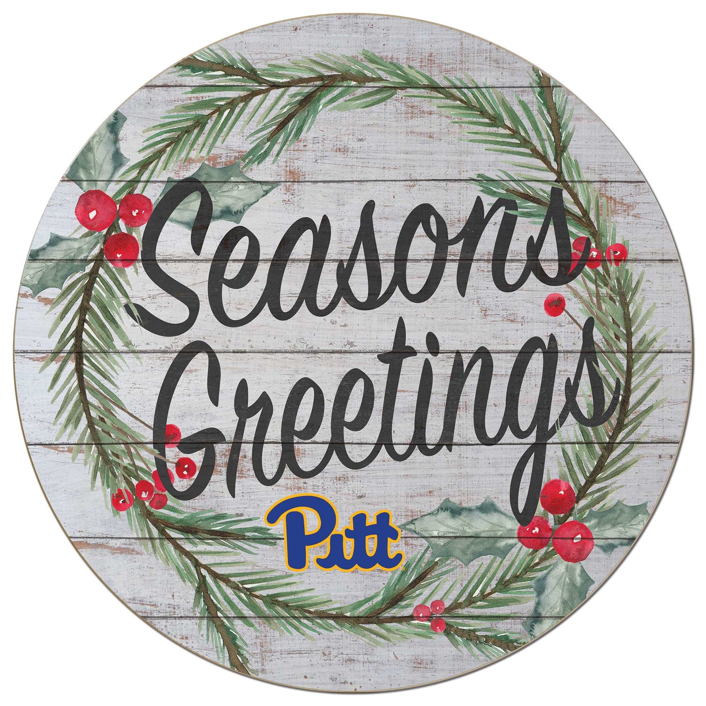 Pitt Panthers 20'' x 20'' Season's Greetings Circle